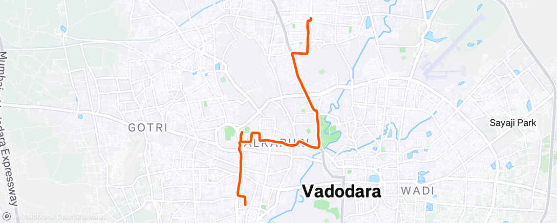 Map of the activity, Afternoon Ride