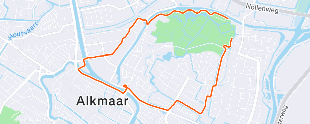 Map of the activity, Akelig sportief waren we vandaag