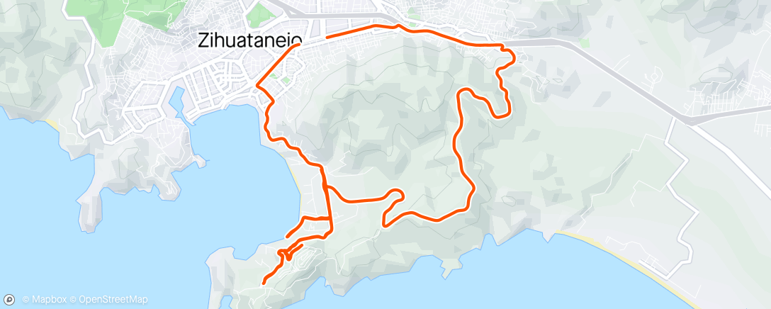 Карта физической активности (Riscal Invertido-Vigía-Punta Garrobo-Capricho del Rey-La Ropa)