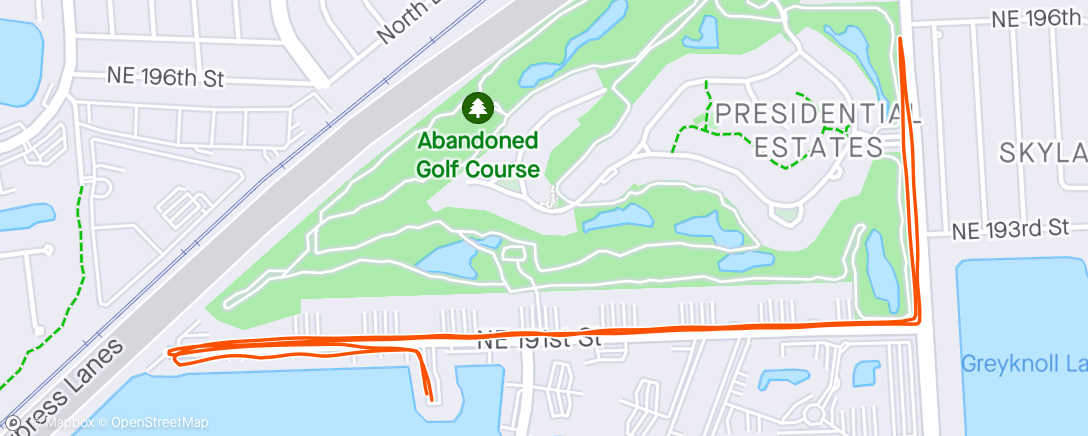 Map of the activity, Never skip Monday