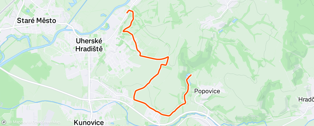 Map of the activity, Morning Walk