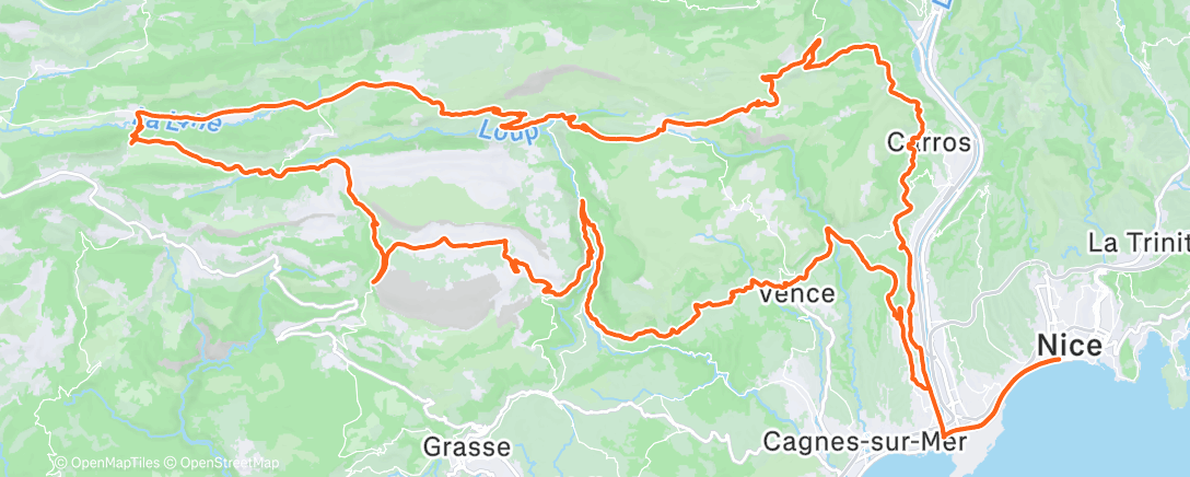 Mapa de la actividad (ROUVY - liegen Bruder, einfach liegen)