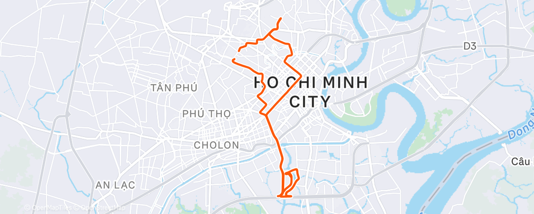Map of the activity, Morning Ride