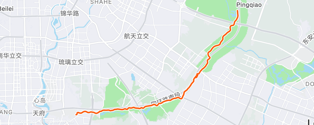 Карта физической активности (Morning Run)