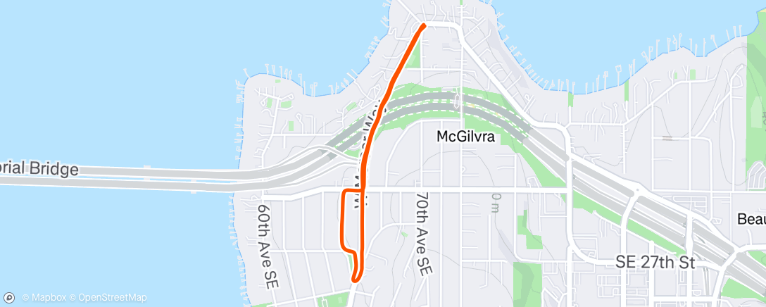 Map of the activity, Evening Walk
