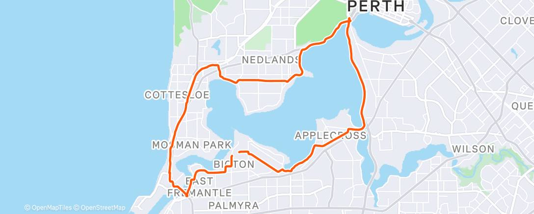 Map of the activity, Morning Ride