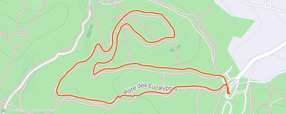 Map of the activity, Promenade à Janas