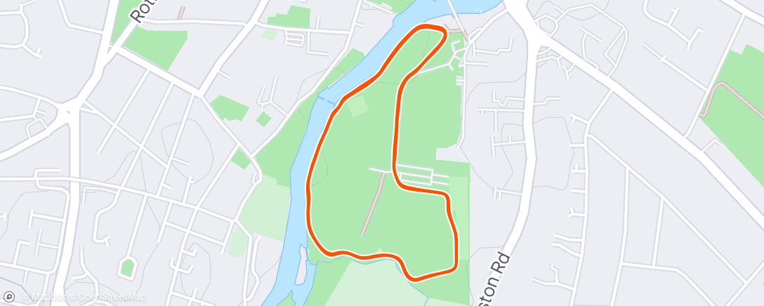 Mapa da atividade, Morning Run - First Ever Parkrun