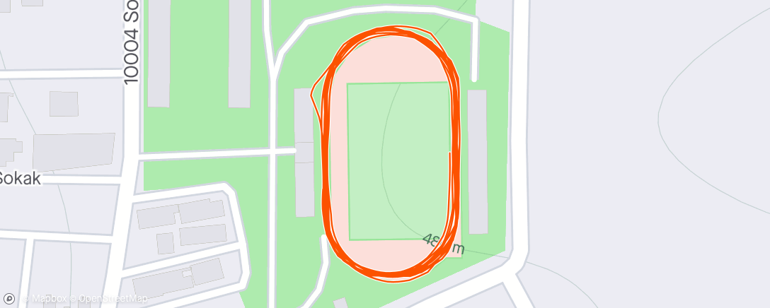 Mapa da atividade, Evening Run