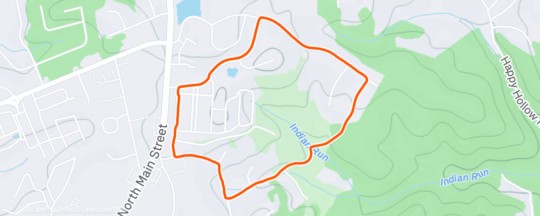 Map of the activity, Afternoon Walk