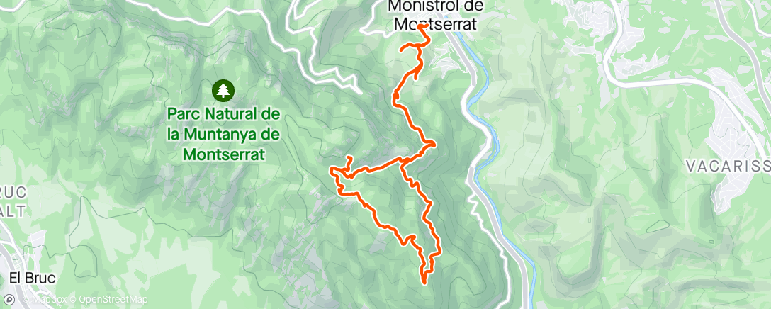 Map of the activity, Sant Jordi 🌹 a Montserrat ✨