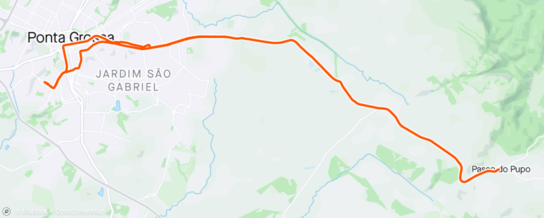 Map of the activity, Passo do Pupo
