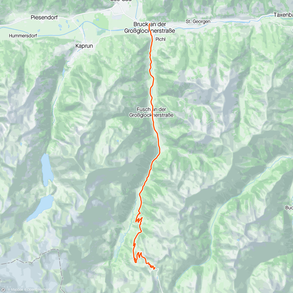 Carte de l'activité ROUVY - Glocknerkoenig 2019 Downhill