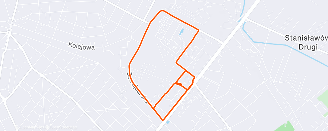 Карта физической активности (Night Run)