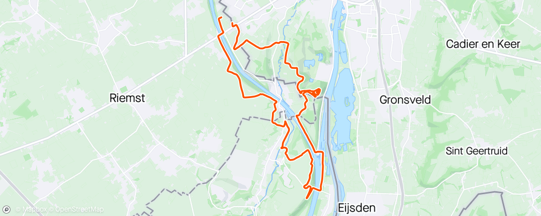 Map of the activity, MTB day