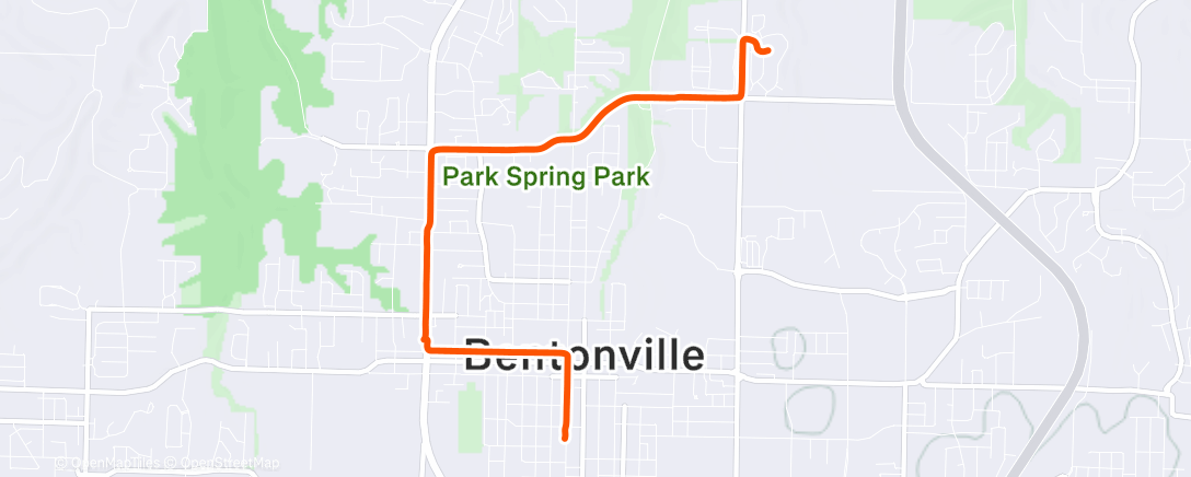 Map of the activity, Afternoon Ride