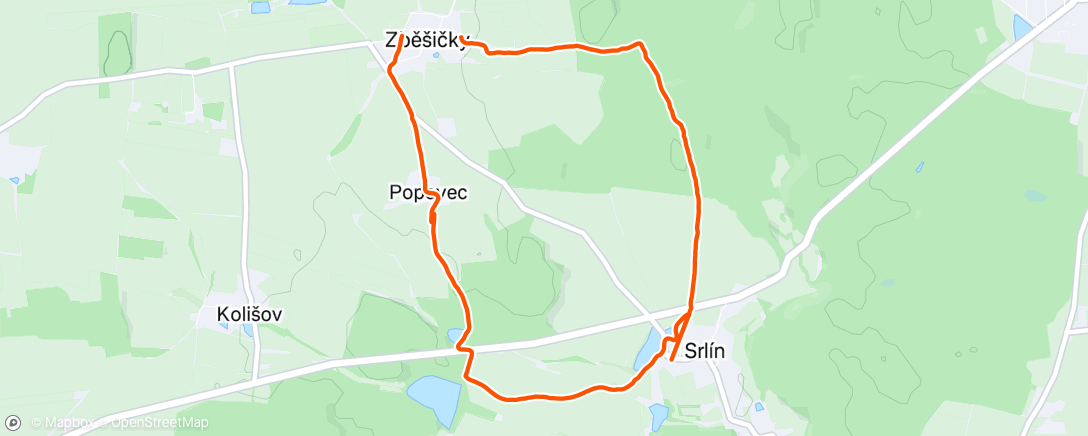 Map of the activity, Morning Walk