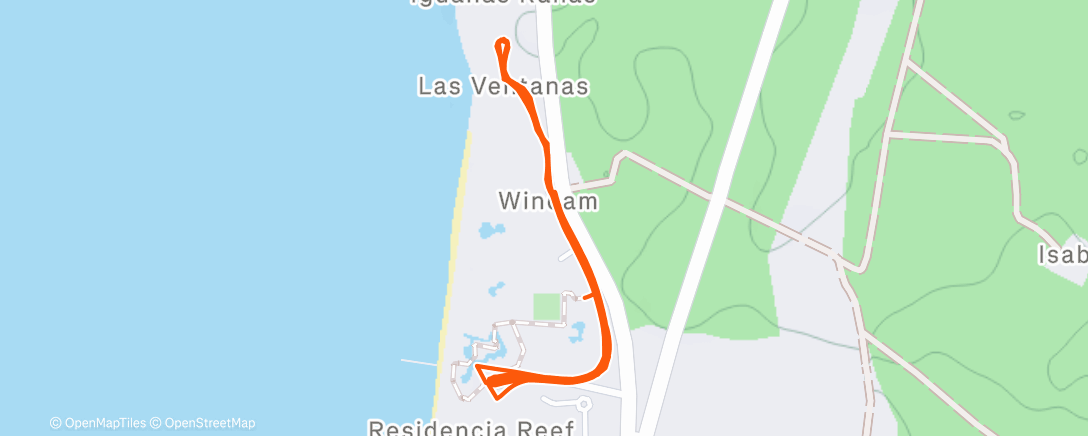 Map of the activity, Feliz Navidad desde México