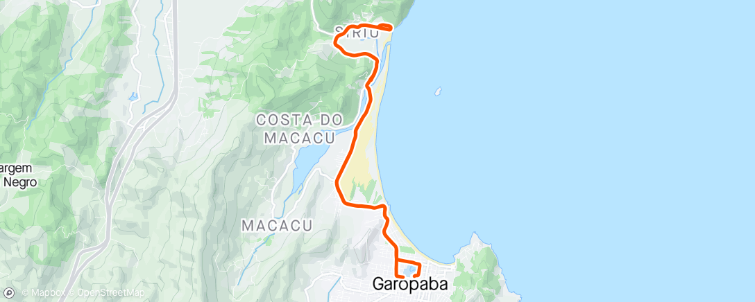 Map of the activity, Pedalzinho pra matar a saudade!