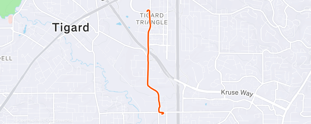 Map of the activity, Morning Walk