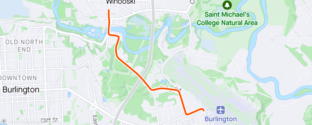 Map of the activity, First bike commute of the year!