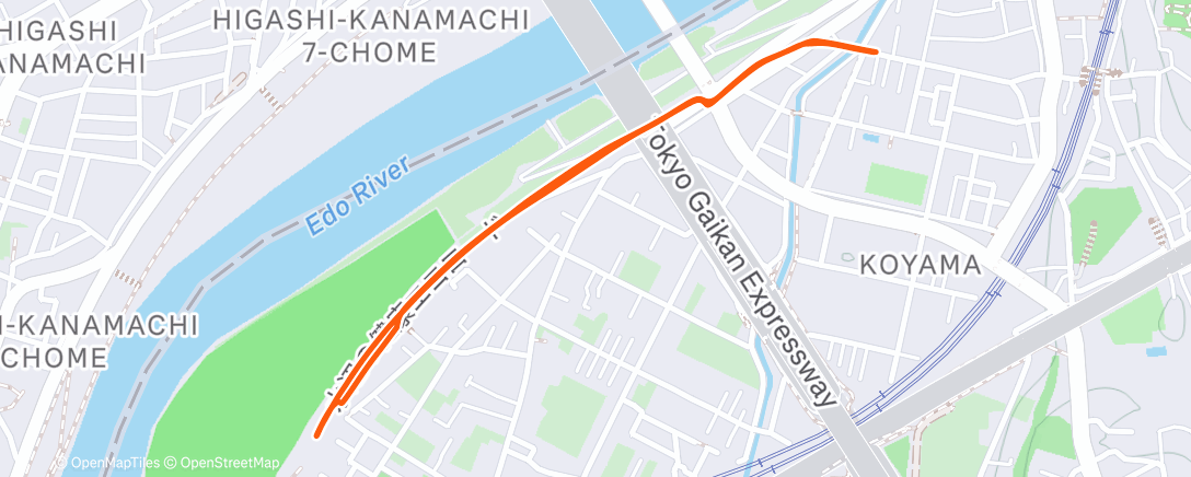 Map of the activity, 朝のウォーキング