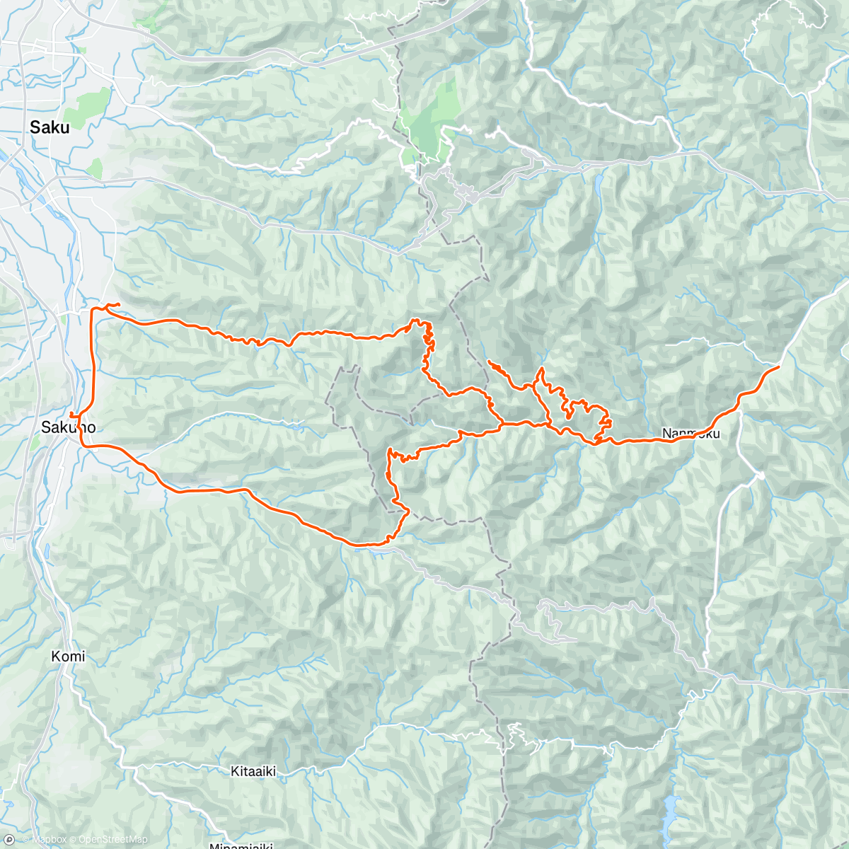 Map of the activity, 観光ライド