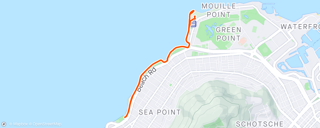 Map of the activity, Whale watching walk