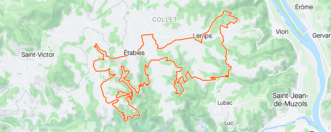 Map of the activity, Randonnée Étables