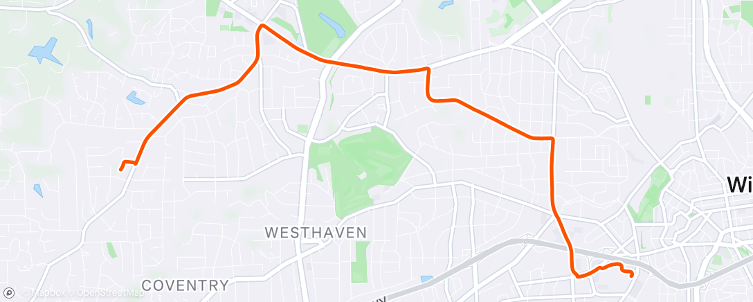 Map of the activity, Morning Ride