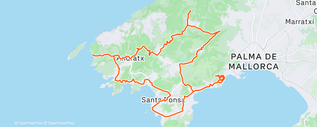 Map of the activity, Fahrt am Morgen