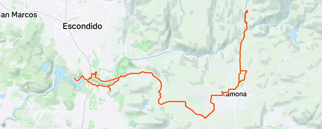 Map of the activity, BWR SD Recon Ramona Zone