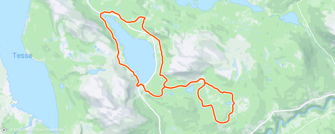 Map of the activity, Lemonsjøen