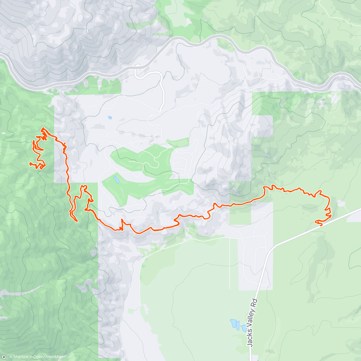 Map of the activity, Clear Creek Trail