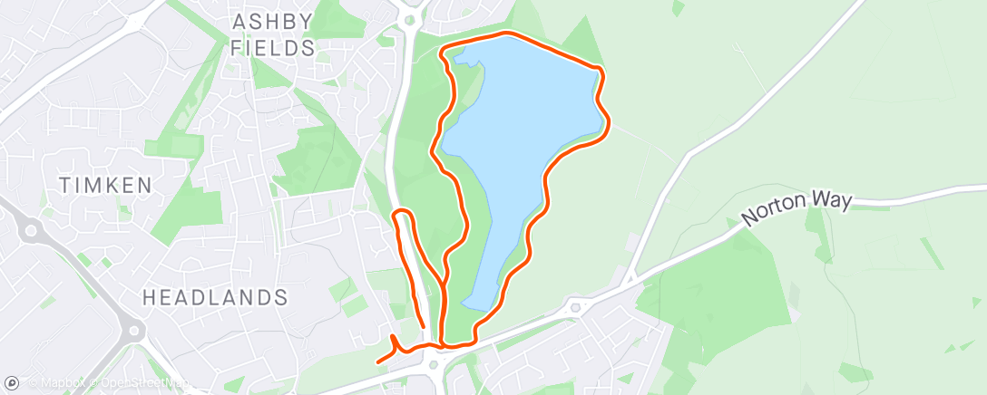Map of the activity, Parkrun with Dave!