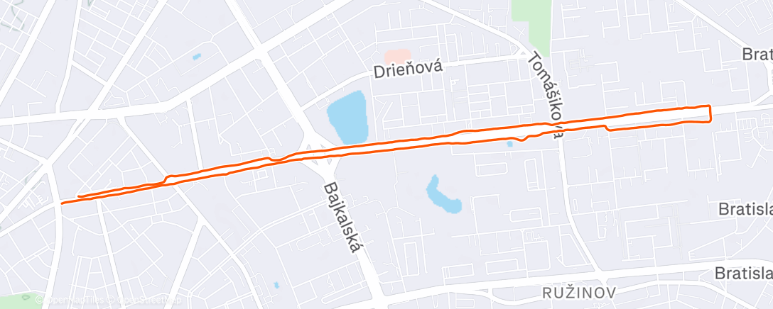 Map of the activity, Salat Run