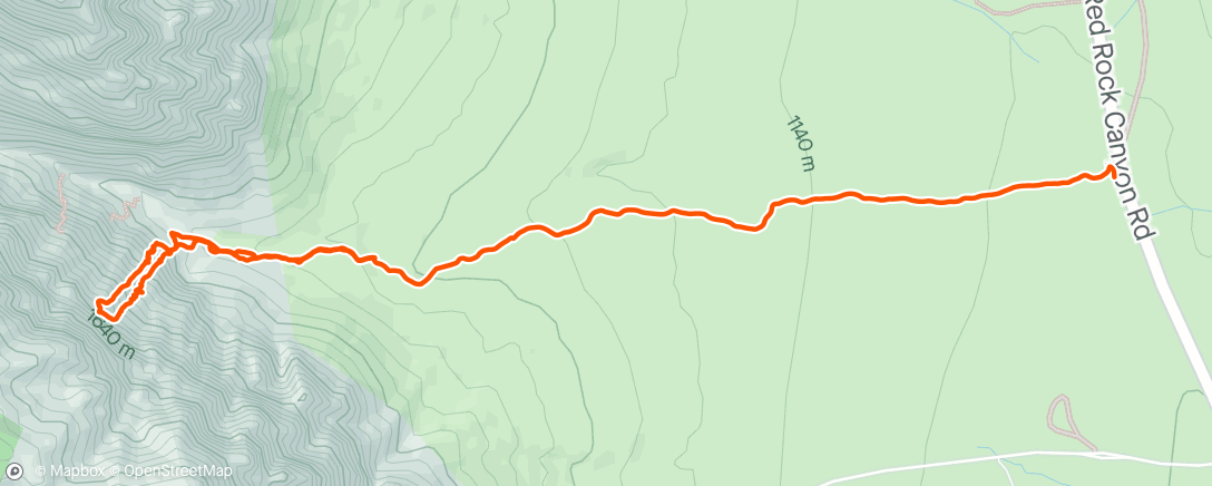 Map of the activity, Sunset Slab, Pine Creek Canyon