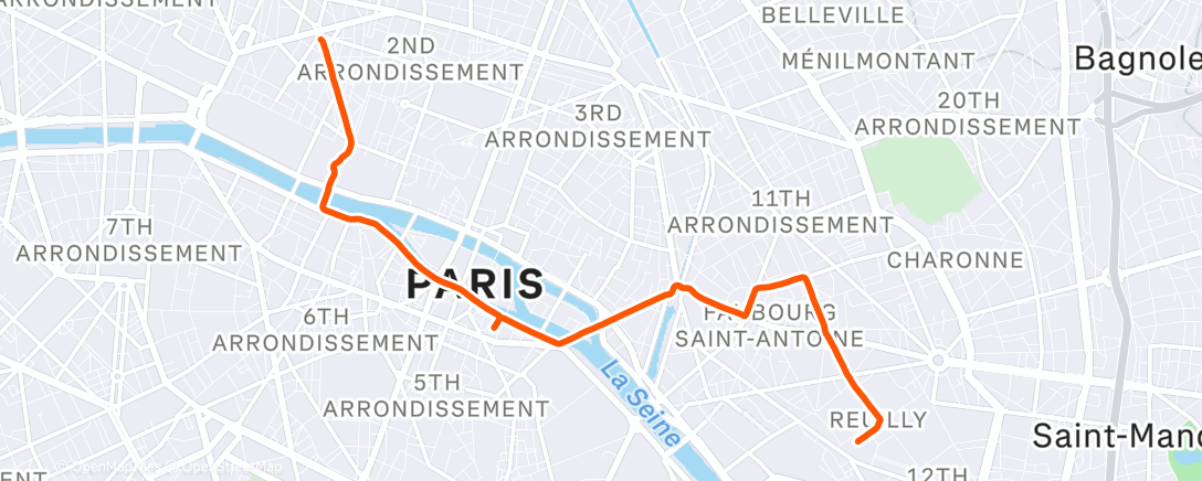 Map of the activity, ☁️ Afternoon Ride