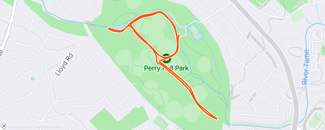 Mapa da atividade, Perry Hall Parkrun
