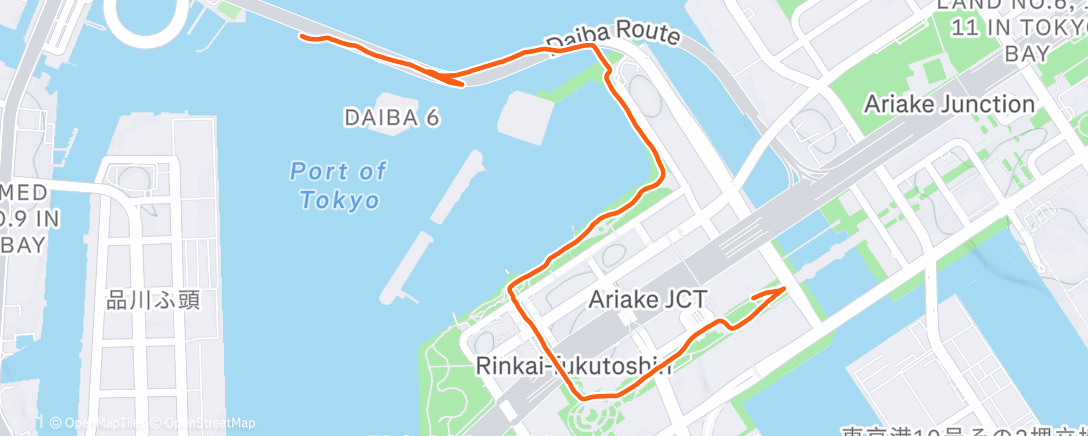 Map of the activity, Tokyo お台場