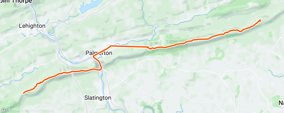 Map of the activity, Night Hike
