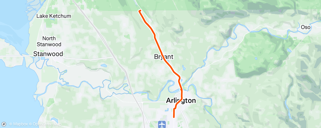 Map of the activity, Morning Ride