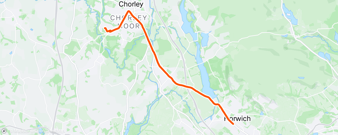 Map of the activity, Morning Ride