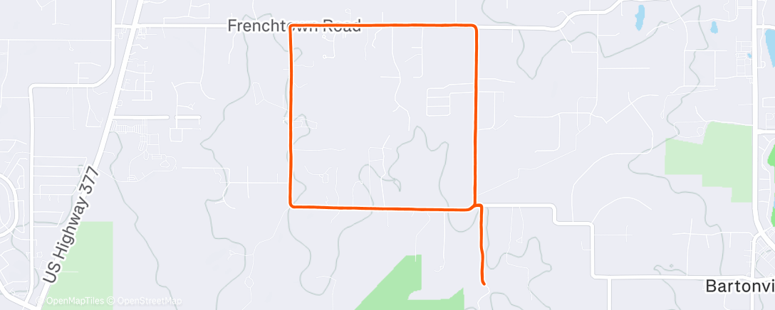 Карта физической активности (Morning Run)