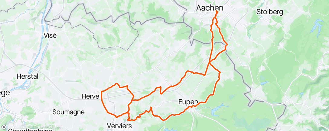Map of the activity, Hochschulsport