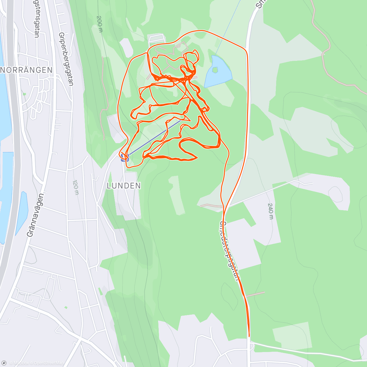 Map of the activity, Götaland Enduro Series Huskvarna GES #1