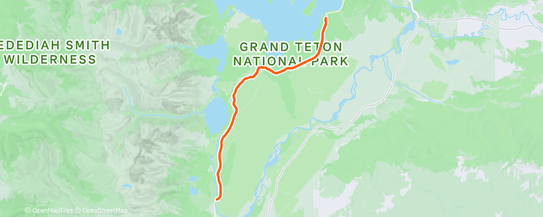 Map of the activity, Teton Nordic!