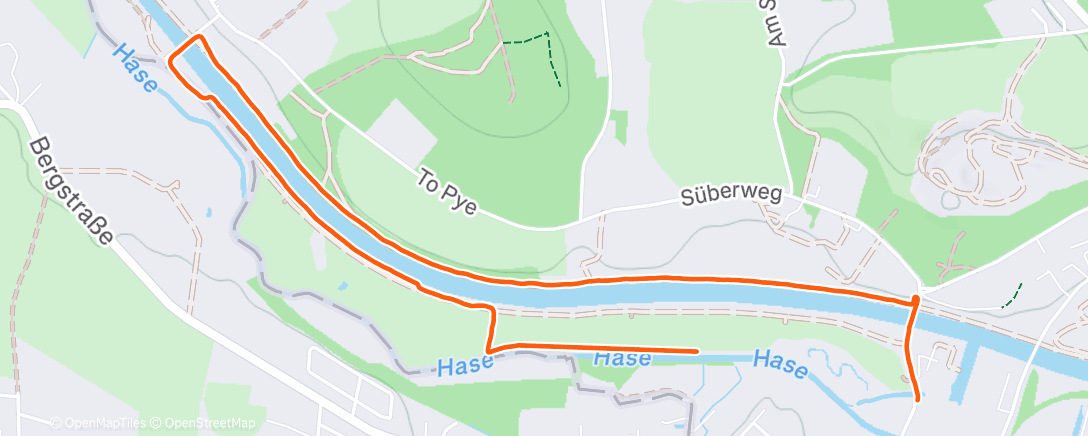 Map of the activity, Spaziergang am Nachmittag