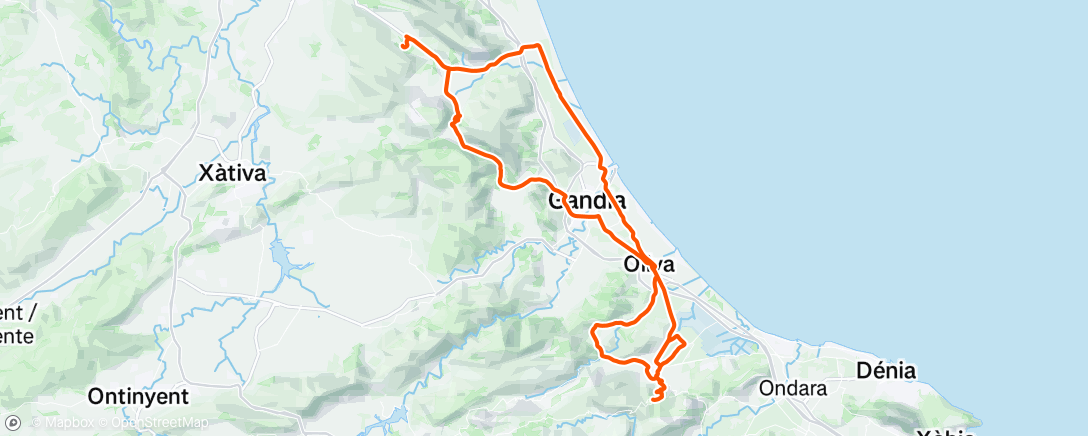 Map of the activity, Morning Ride