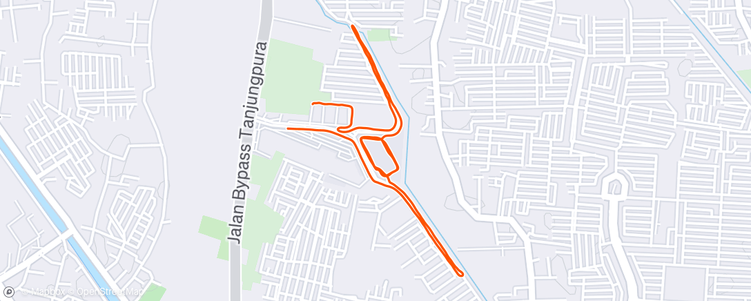 Map of the activity, Morning Run